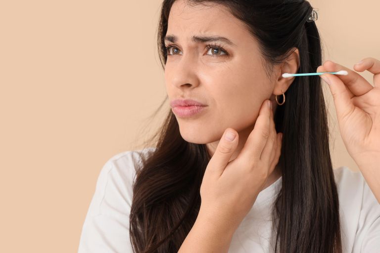 ušesa, vatirane palčke