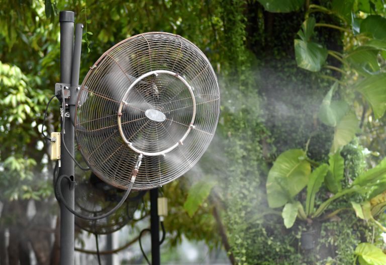 pršenje z ventilatorjem
