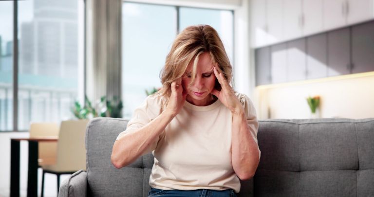 bolečina, glava, ženska