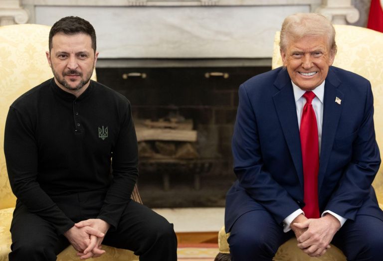 Volodimir Zelenski in Donald Trump.