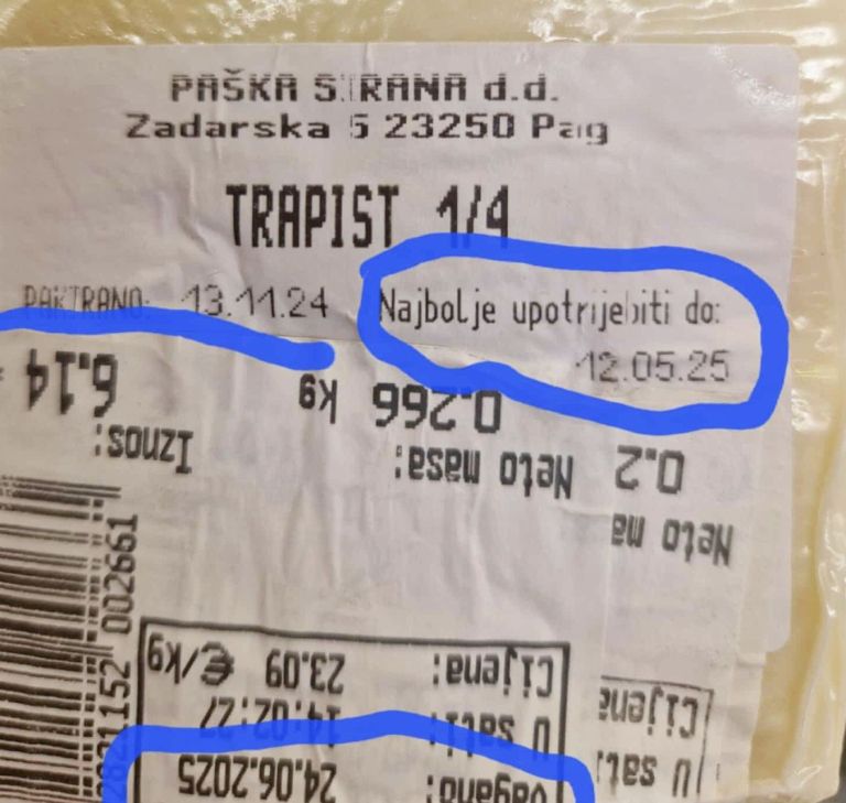 trdi sir Plodine Hrvaška