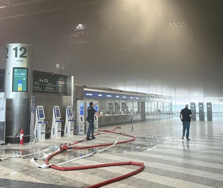 malpensa, pozar