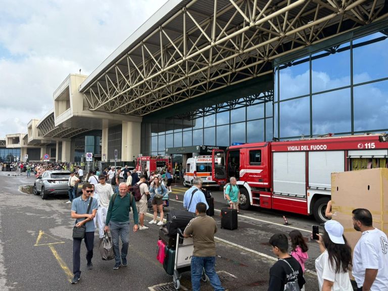 malpensa, pozar