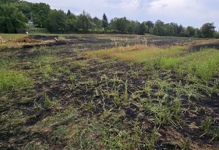 pozar, strnisce, pgd-ljutomer, gasilci