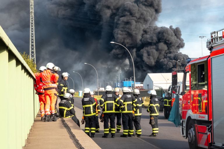 hamburg, pristanisca, ogenj