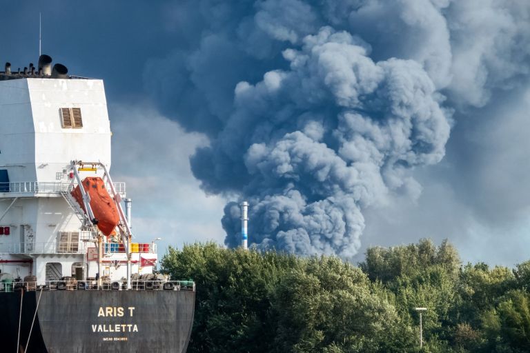 hamburg, pristanisca, ogenj