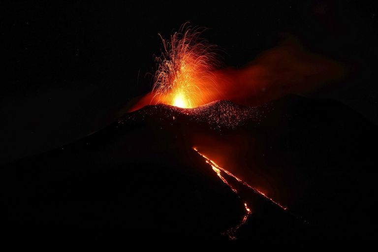 etna, vulkan, izbruh