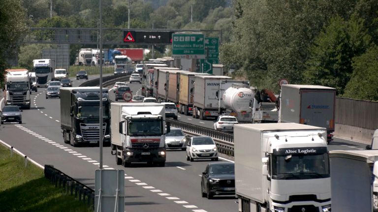 tovornjaki, gneca, zastoji, promet