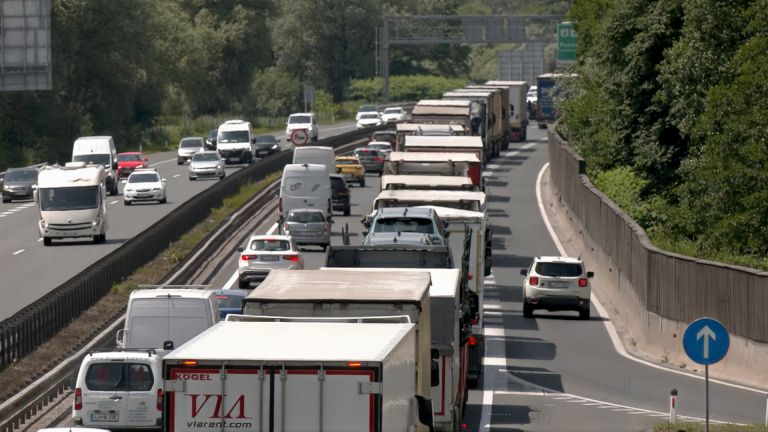 tovornjaki, gneca, zastoji, promet