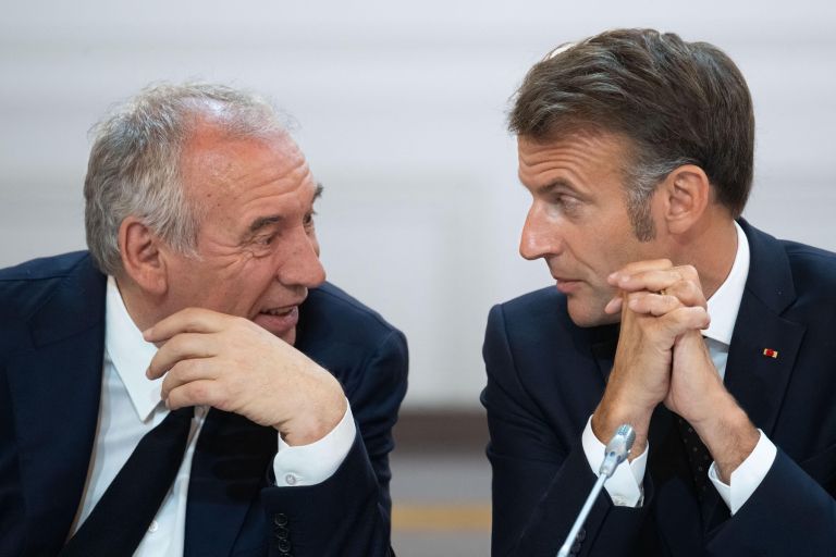 Francois Bayrou, Emmanuel Macron