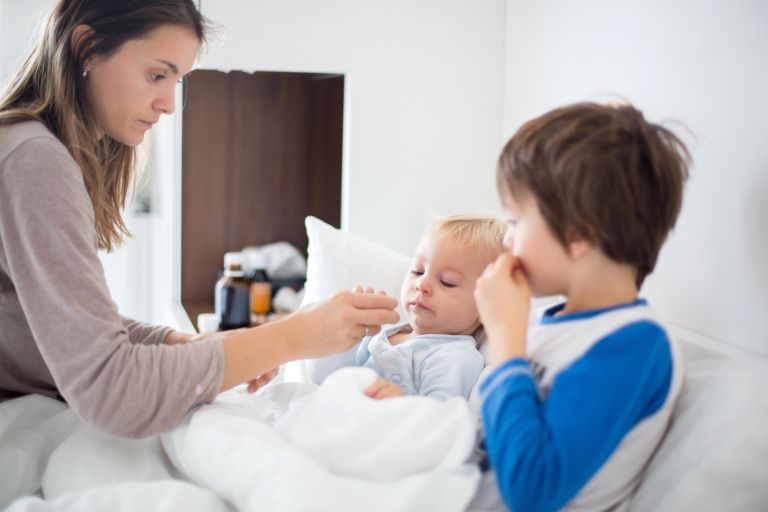 otrok, prehlad, gripa, RSV