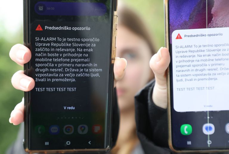 testno sporočilo, alarm.jpg
