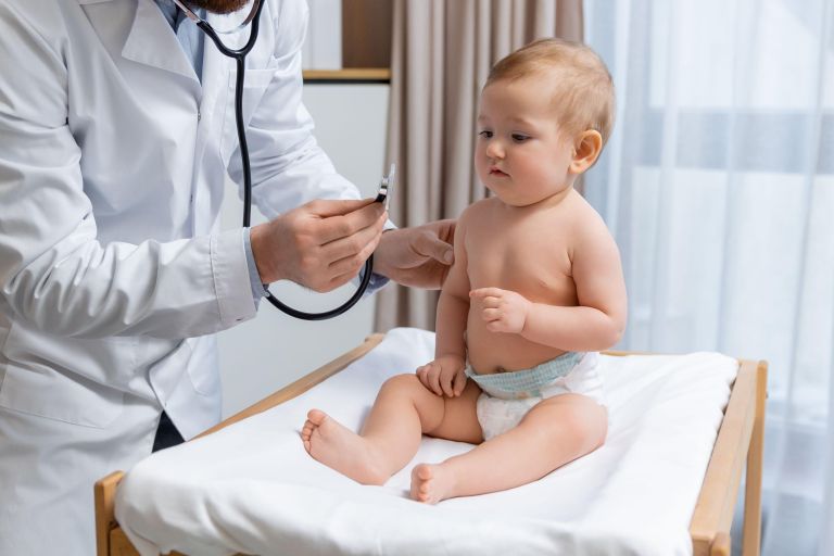 otrok, zdravnik, dojenček