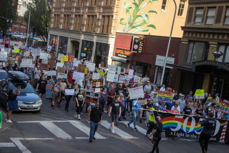 portland, protesti
