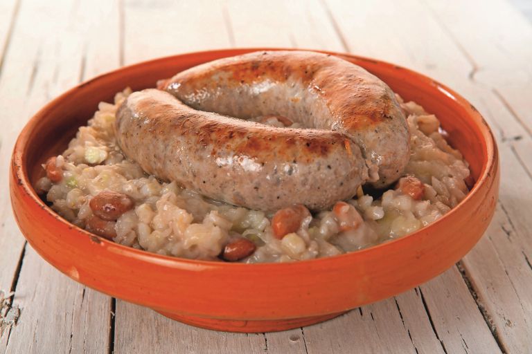 pečenice s samostansko mešanico