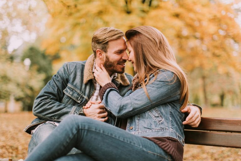 zaljubljeni par, jesen