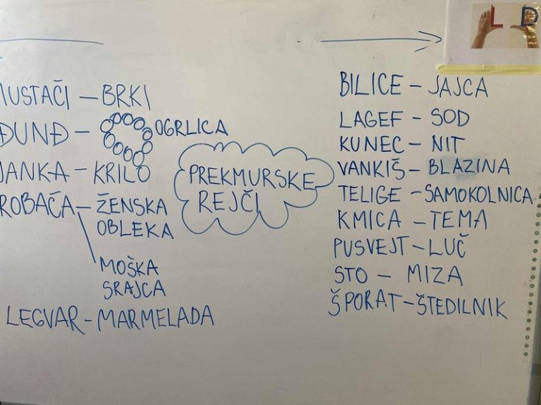 prekmurski gučin, oš črenšovci, narečje