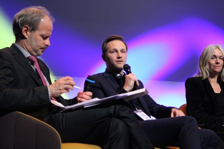 Župan Celja Matija Kovač na konferenci v Parizu