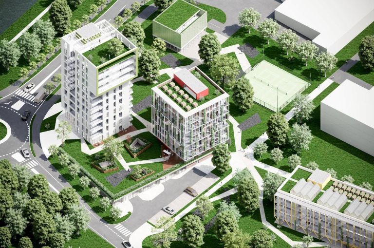 Vizualizacija nove soseske na Lavi