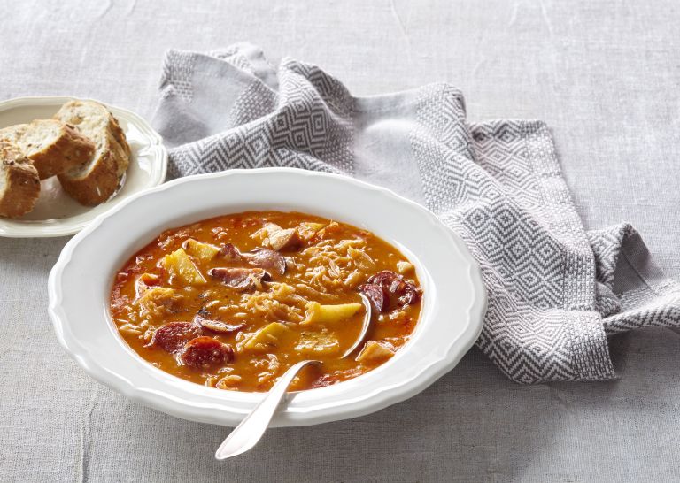 enolončnica s kislim zeljem