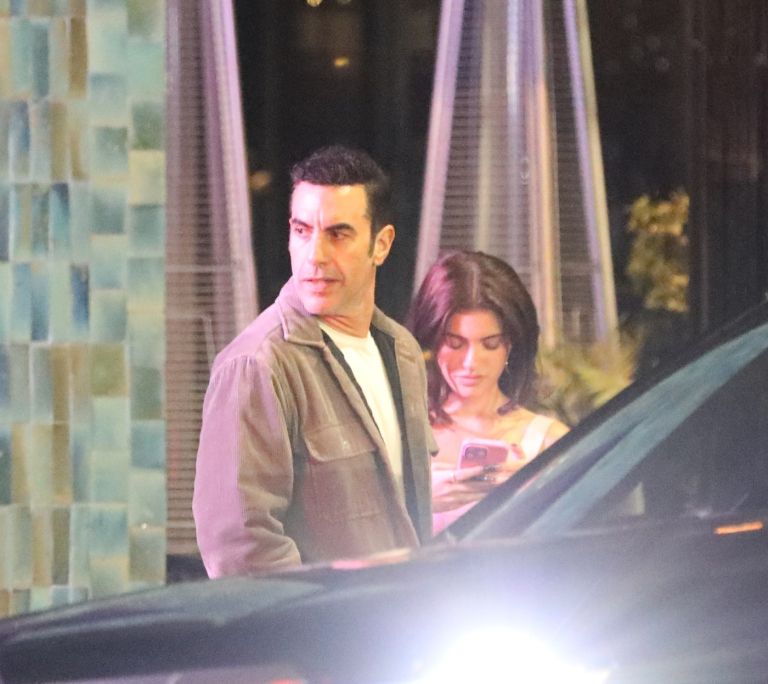 sacha-baron-cohen, kelsey-calemine