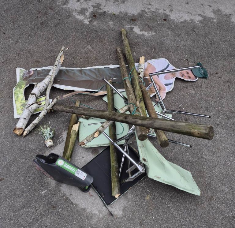 vandalizem, silhueta, predmeti-na-progi