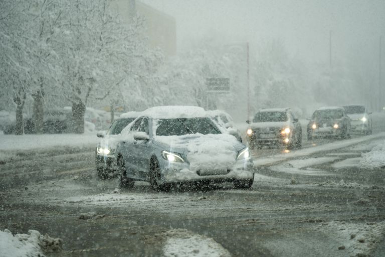 promet-znak, sneg, promet, cesta, zima