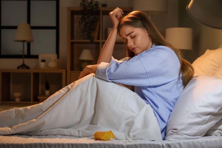 nespečnost, žalost, stres