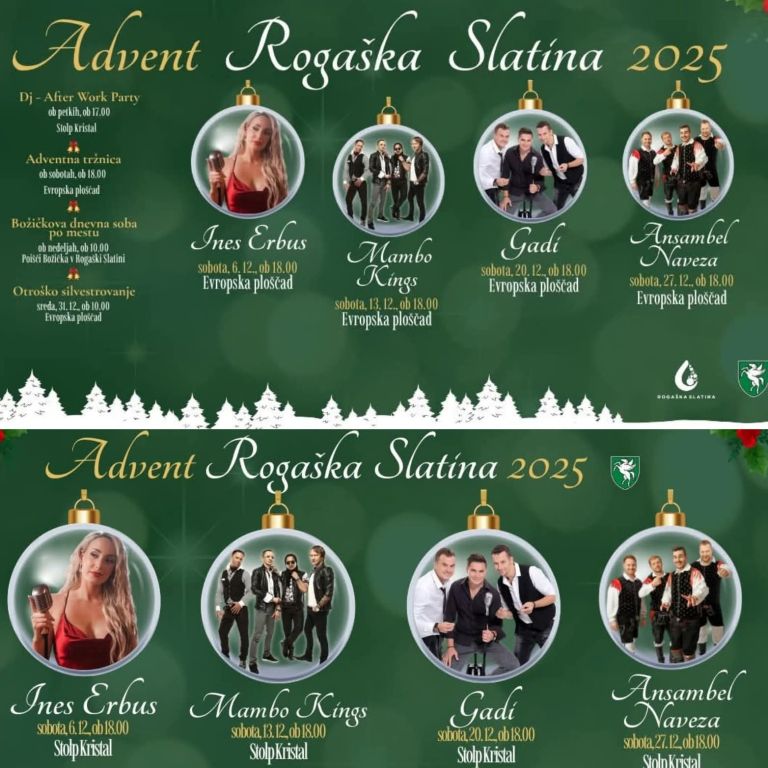 advent, prireditve, rogaska-slatina