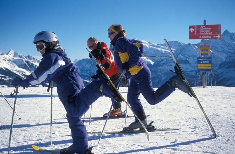 smučanje, ogrevanje