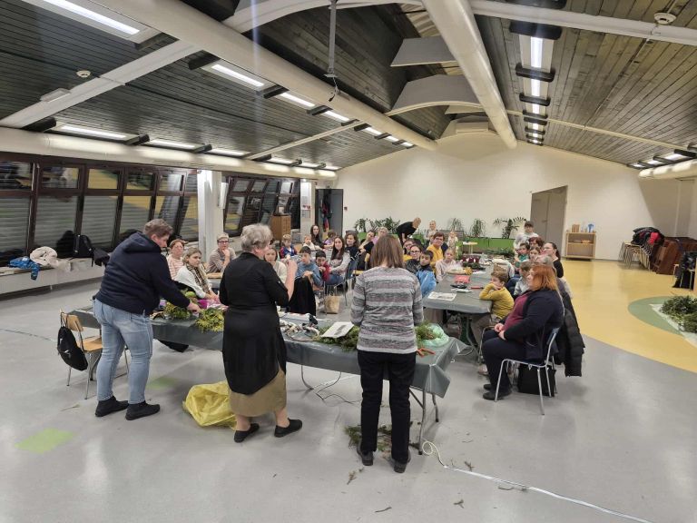 knjiznica-brezice, advent, delavnica