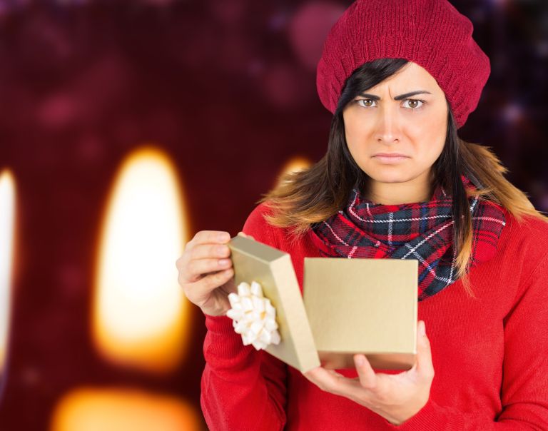 božično darilo, nezadovoljstvo