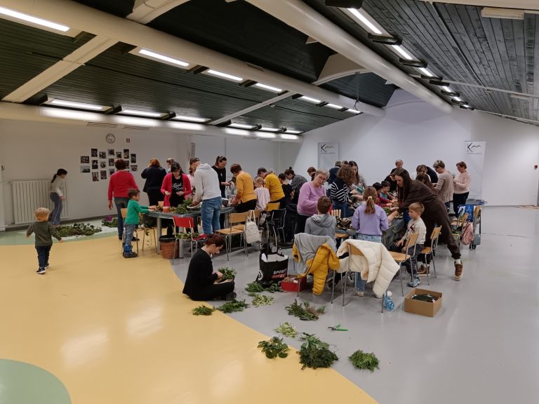 knjiznica-brezice, advent, delavnica