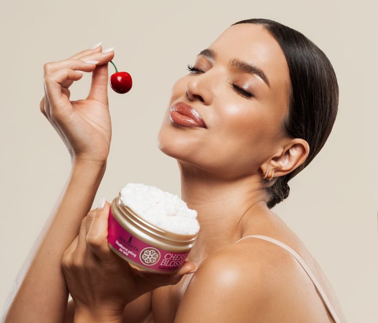 CHERRY BLOSSOM Sladkorni piling za telo