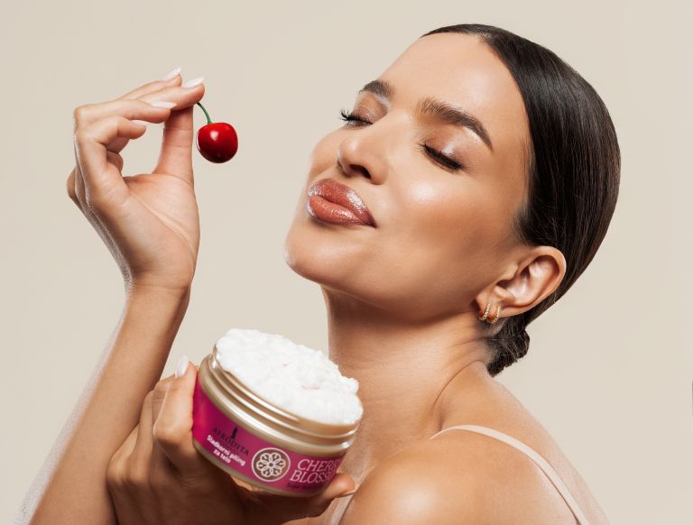 CHERRY BLOSSOM Sladkorni piling za telo