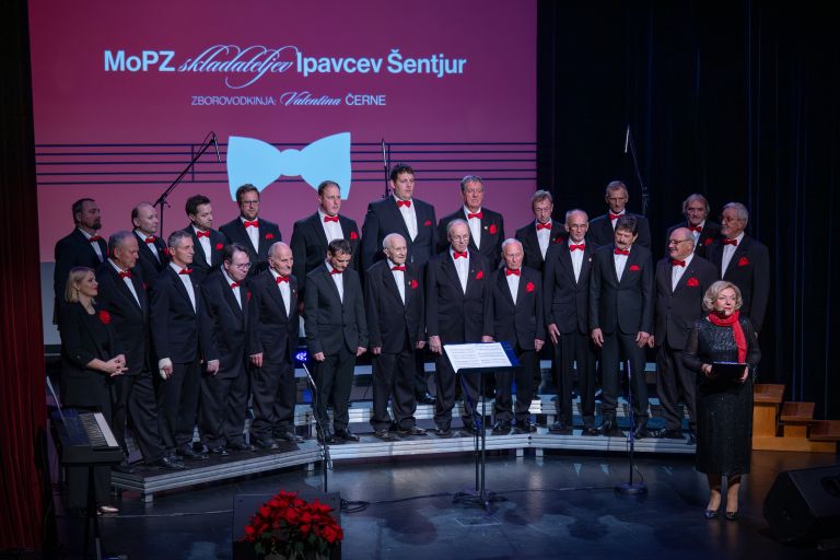 mopz-skladateljev-ipavcev-sentjur, koncert, 80-let, rado-marot, valentina-zidar