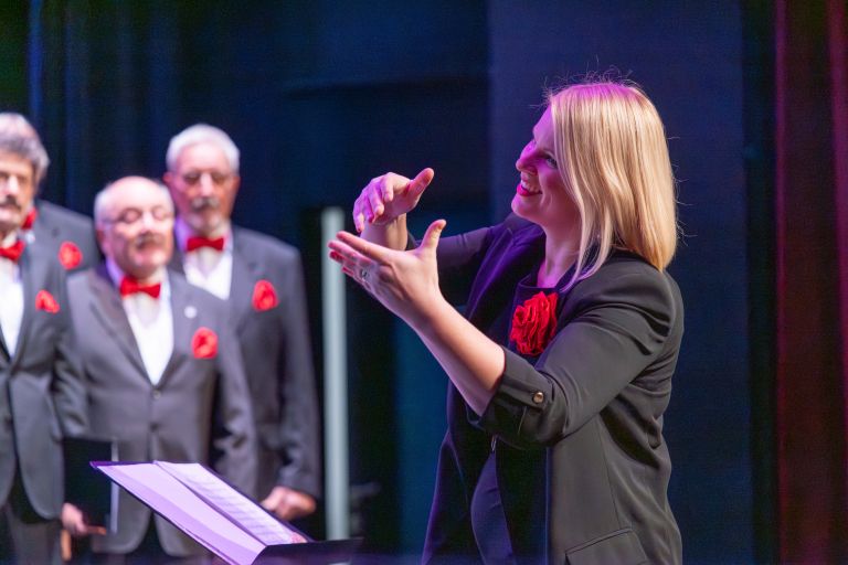 mopz-skladateljev-ipavcev-sentjur, koncert, 80-let, rado-marot, valentina-zidar