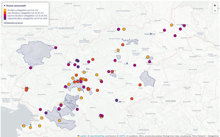 neprijavljeno odlagališče, avtomobili, zapuščeni, Oštro, Avtogrob