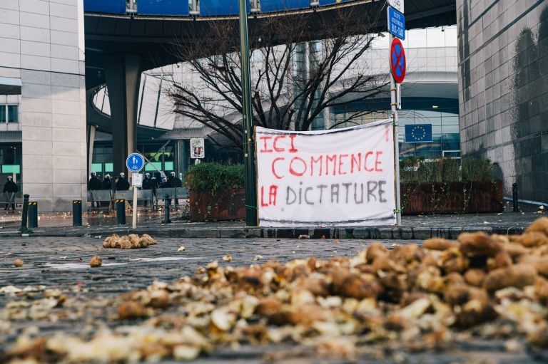 bruselj, protest-kmetov