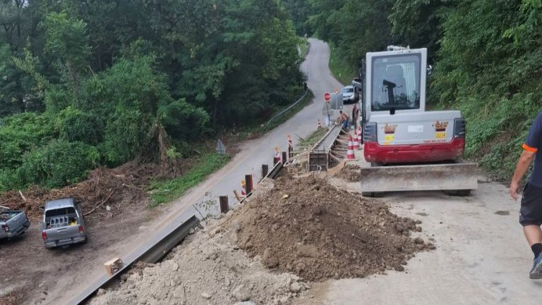 Sanacija plazu Cesta na Celjsko kočo