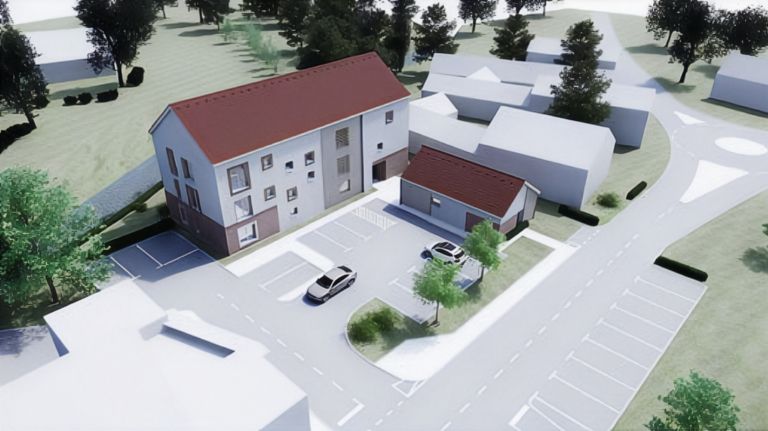 kobilje, večstanovanjska-stavba, objekt