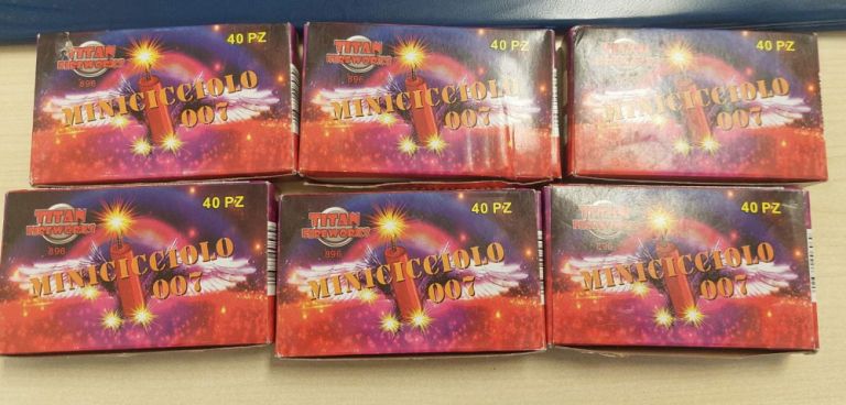 petarde, pirotehnika, koper