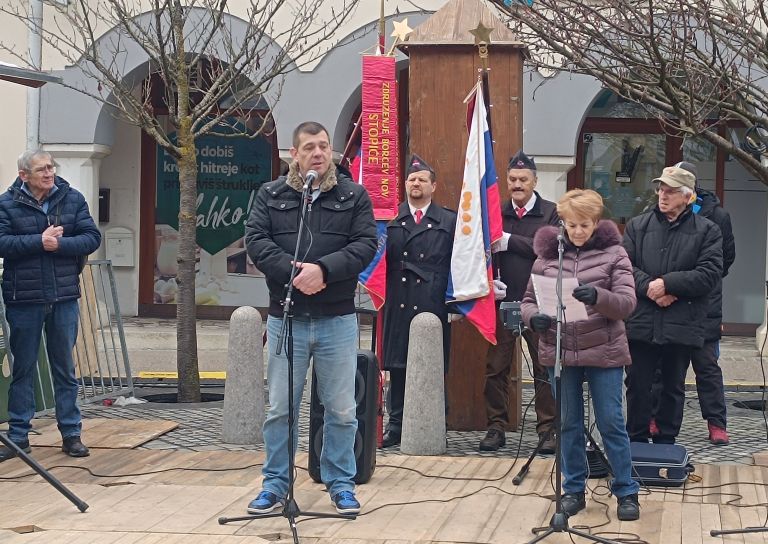 partizan, obesanje, obletnica, novo-mesto