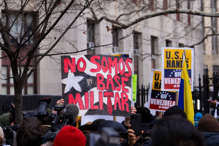 new-york, protest, maduro