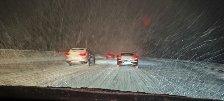 primorska-avtocesta, sneg