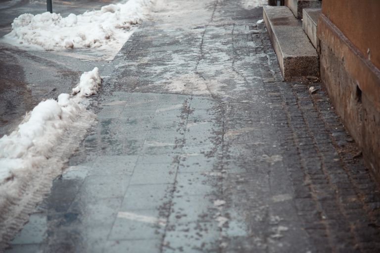 simbolična, let, zima, poledenele-ceste, promet, sneg, cestišče, poledica