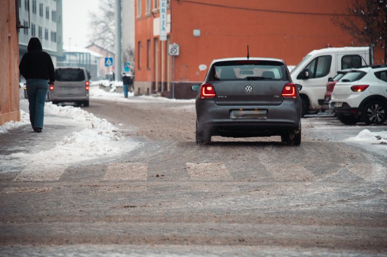 simbolična, let, zima, poledenele-ceste, promet, sneg, cestišče, poledica