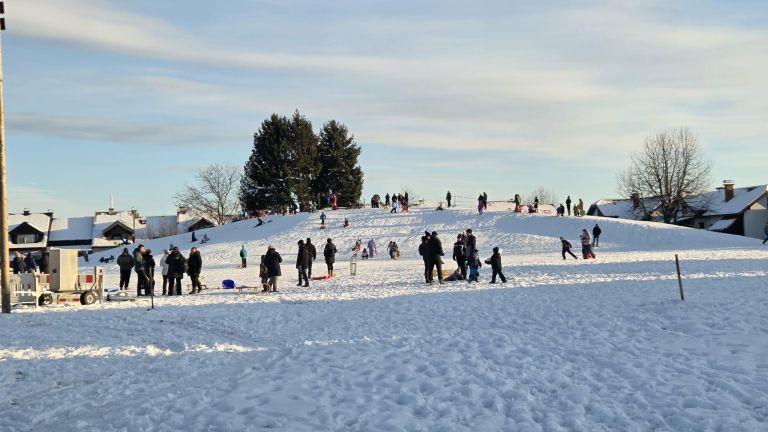 černelavci, sankanje