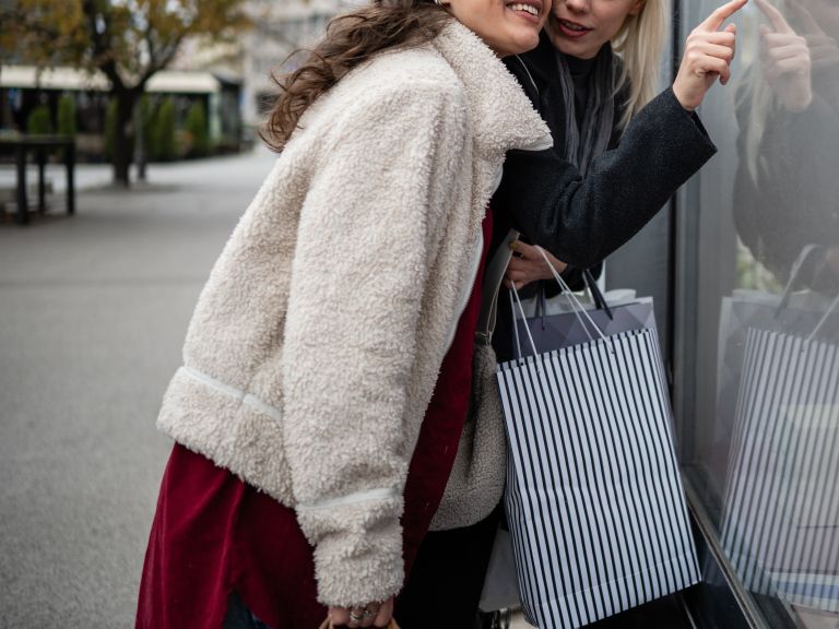 Flis jakna, nakupovanje