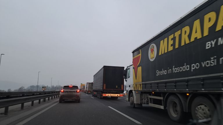 zastoj, avtocesta, gneca